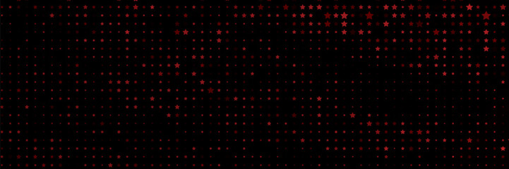 Dark Red vector pattern with christmas stars. Stars on blurred abstract background with gradient. The pattern can be used for websites.