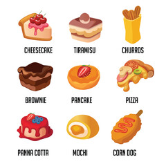 Delicious Assortment of Desserts and Snacks Collection