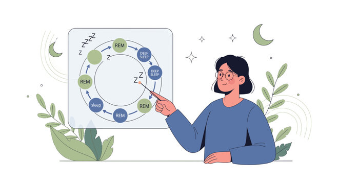 Expert explains the fascinating cyclical stages of human sleep architecture including REM and deep rest phases
