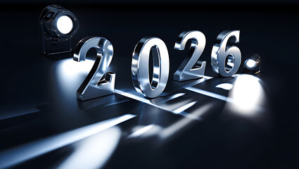 New Year 2026 Metallic Chrome Finish