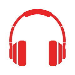 Red Headphones Icon