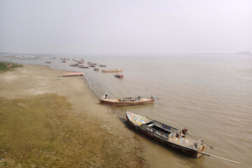 Jamshoro, Pakistan - December 14, 2025: Sindh River Bridge in Jamshoro is a vital infrastructure landmark in the Sindh province of Pakistan. Spanning the mighty Indus River