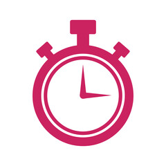 Pink stopwatch icon