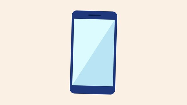 Smartphone receiving customer review rating notifications animation