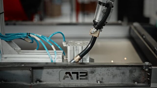 Highprecision Robotic Welding Setup Joining Aluminum Elements With Focused Sparks And Controlled Feed