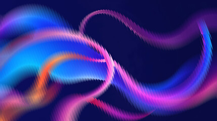 Vibrant colorful light trails on dark background for tech designs © Shah