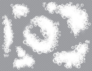 Soap bubbles, displaying unique designs, gracefully float on a plain gray surface