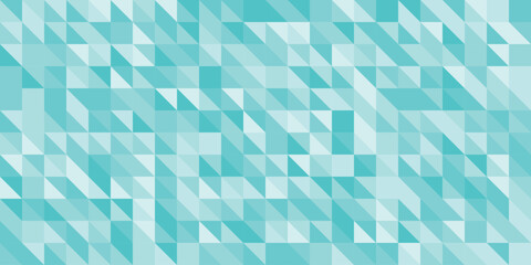 Abstract Turquoise Geometric Triangle Pattern Background