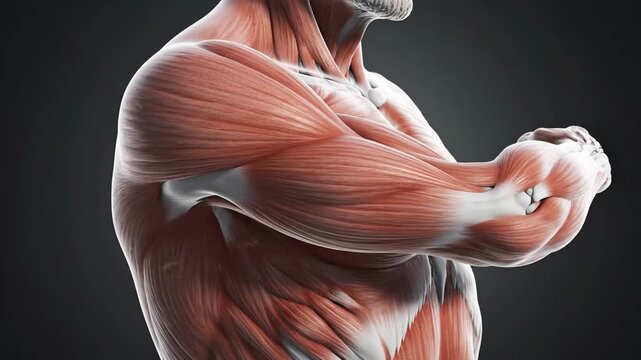 Anatomical Animation of the Human Pectoralis Major Muscle