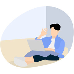 Remote Working Illustration