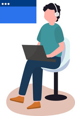 Remote Work Illustration