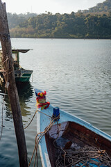 Obraz premium Decorated Fishing Boat Moored in Ban Ao Yai, Koh Kood, Thailand