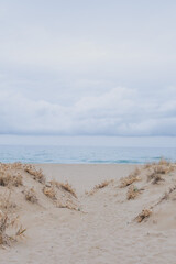 Sand Dunes Leading to the Sea in Greece