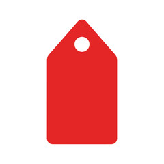 Red price tag icon
