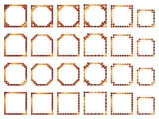 丸、四角角F1、9オレンジ