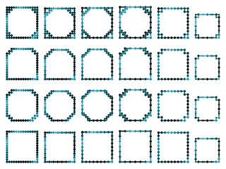 丸、四角角F1、16青緑