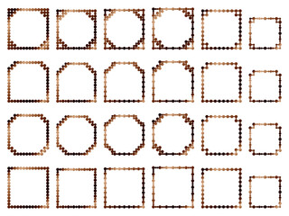 丸、四角角F1、18茶