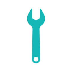 Spanner icon in teal color