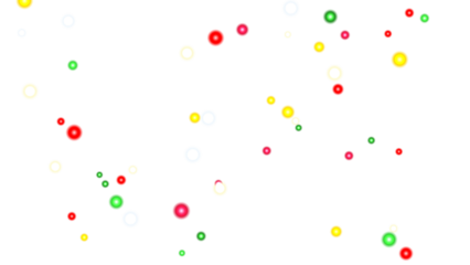 Abstract Festive Bokeh Lights Overlay, Red Green White Glowing Holiday Particles Effect.