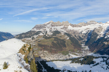Stadt Engelberg Panorama