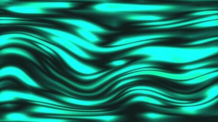 Abstract turquoise wavy lines with smooth flowing curves and vibrant glowing highlights Generate title without using the word 