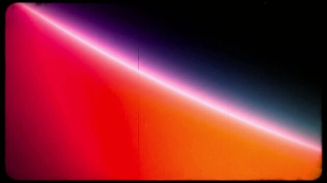 Vibrant gradient light streak in modern digital display