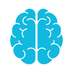 Brain Icon in Blue
