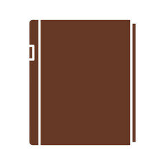 Brown notebook or journal icon