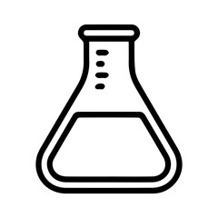 Chemistry Flask Outline Icon