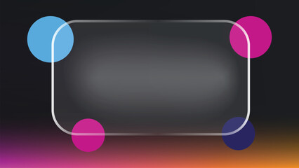 Abstract Frame Design With Vibrant Colors For Modern Presentations