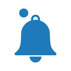 Blue bell icon notification symbol