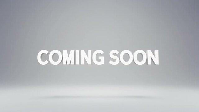 Get ready for an exciting new experience; Coming Soon, a preview of what's to come, with the anticipation building for the grand unveiling