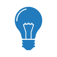 Blue lightbulb icon