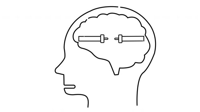 Outline of a head shows a brain with two disconnected plugs symbolizing a mental disconnect