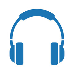 Blue Headphones Icon