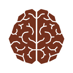 Brown Brain Icon