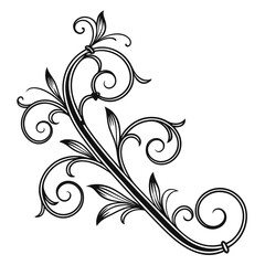 vintage floral ornament