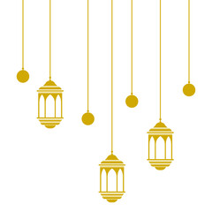 Ramadan kareem islam lentern vector background illustration