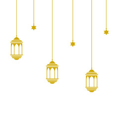 Ramadan kareem islam lentern vector background illustration