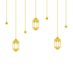 Ramadan kareem islam lentern vector background illustration