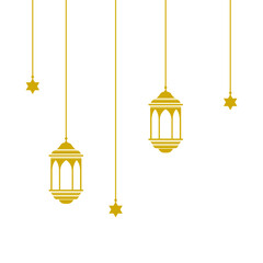 Ramadan kareem islam lentern vector background illustration