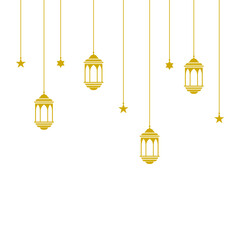 Ramadan kareem islam lentern vector background illustration
