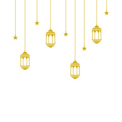Ramadan kareem islam lentern vector background illustration