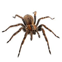 Halloween spider isolated on a clean white background for spooky seasonal decor and crafts