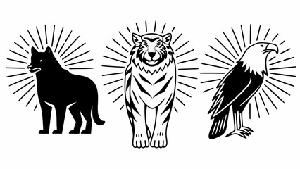 vector illustration of a lion