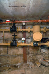 Heating system in the basement