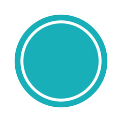Teal circle icon on white background