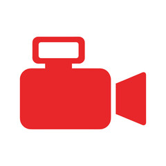 Red Video Camera Icon