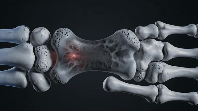 3D Medical Animation of Human Lunate Bone and Arthritis