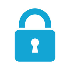 Open blue padlock icon